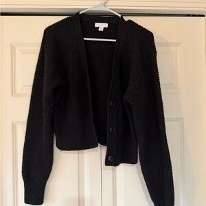 Topshop Black Knit Cardigan